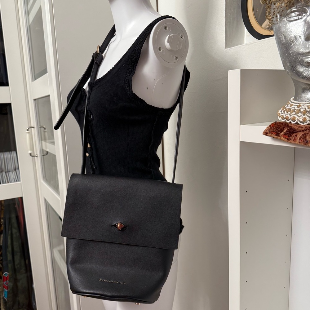 Expressions NYC Black - Crossbody Handbag Vegan Leather